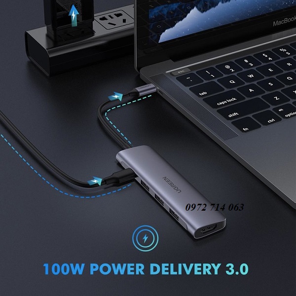 Bộ chuyển đổi USB typeC đa năng 5 trong 1, Ugreen 50209